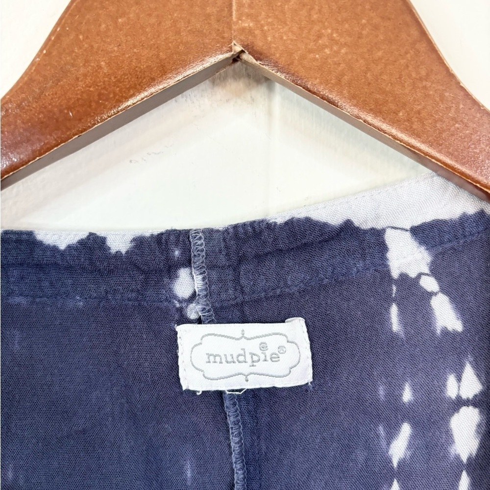 Mud Pie tie dye blue oversized one size duster kimono cardigan viscose - Picture 3 of 7